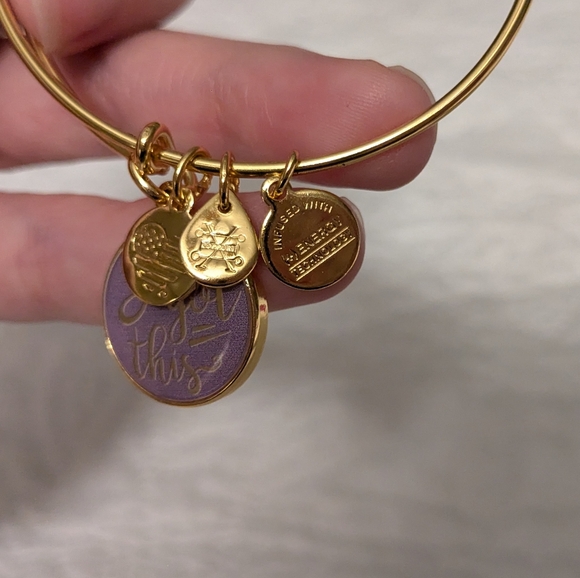 Gold Alex and Ani You Got This Bracelet - Picture 2 of 3
